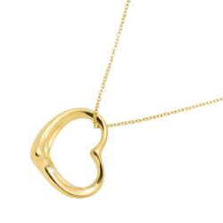 Tiffany & Co. Heart 22mm Necklace 40cm K18 YG Yellow Gold 750 Open