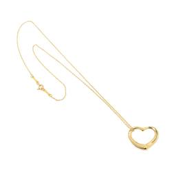 Tiffany & Co. Heart 22mm Necklace 40cm K18 YG Yellow Gold 750 Open