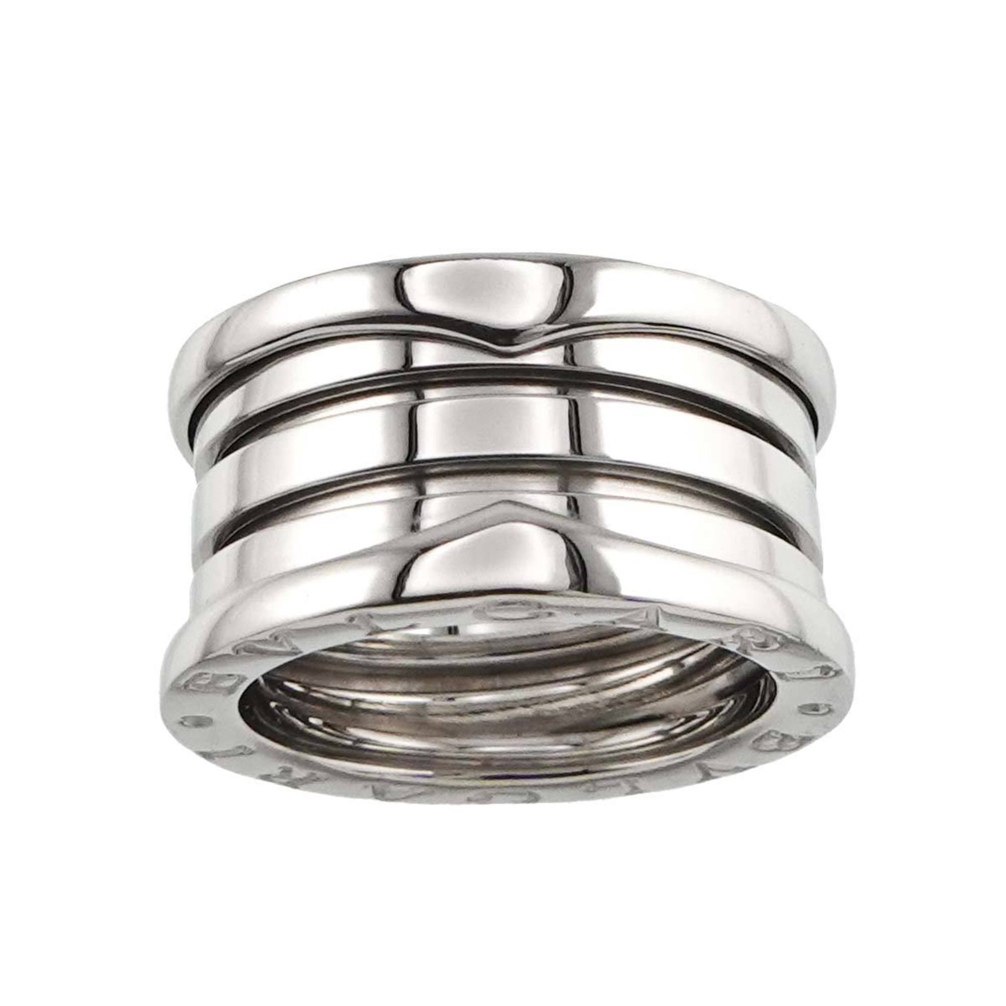 BVLGARI B-ZERO1 4-Band #50 Ring, K18 WG White Gold 750, Ring