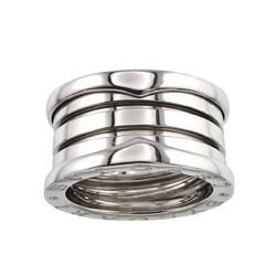 BVLGARI B-ZERO1 4-Band #50 Ring, K18 WG White Gold 750, Ring