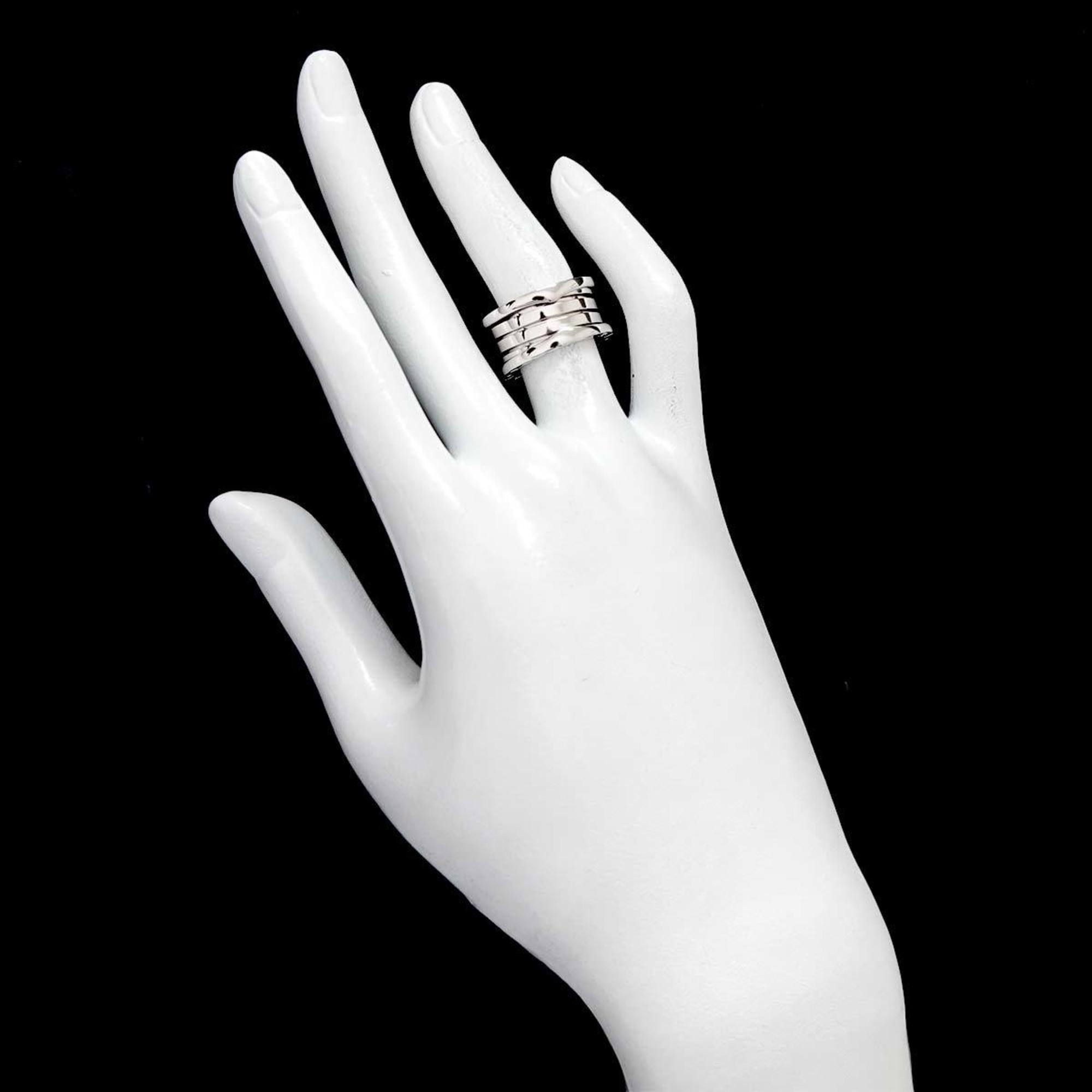 BVLGARI B-ZERO1 4-Band #50 Ring, K18 WG White Gold 750, Ring