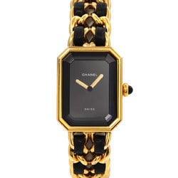 CHANEL Premiere S size H0001 Ladies watch Black Gold Quartz