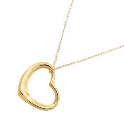 Tiffany & Co. Heart 22mm Necklace 40cm K18 YG Yellow Gold 750 Open