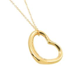 Tiffany & Co. Heart 22mm Necklace 40cm K18 YG Yellow Gold 750 Open