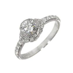 CHAUMET Liens Damour Solitaire Diamond 0.50ct F/VVS1/3EX Size 9 Ring Pt Platinum Certificate