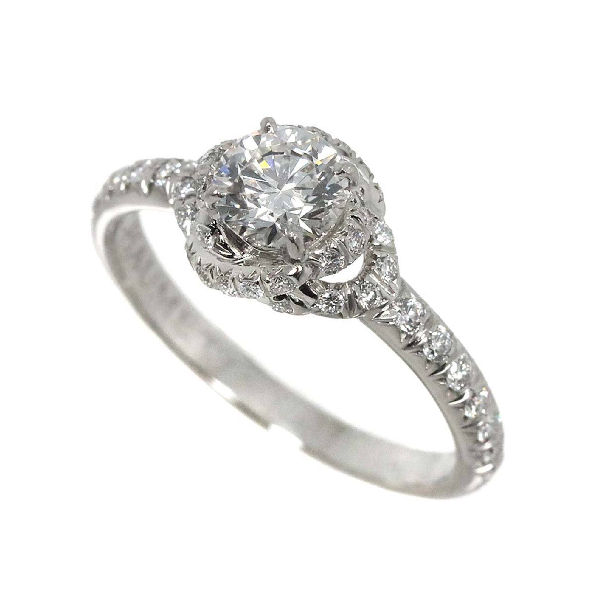 CHAUMET Liens Damour Solitaire Diamond 0.50ct F/VVS1/3EX Size 9 Ring Pt Platinum Certificate