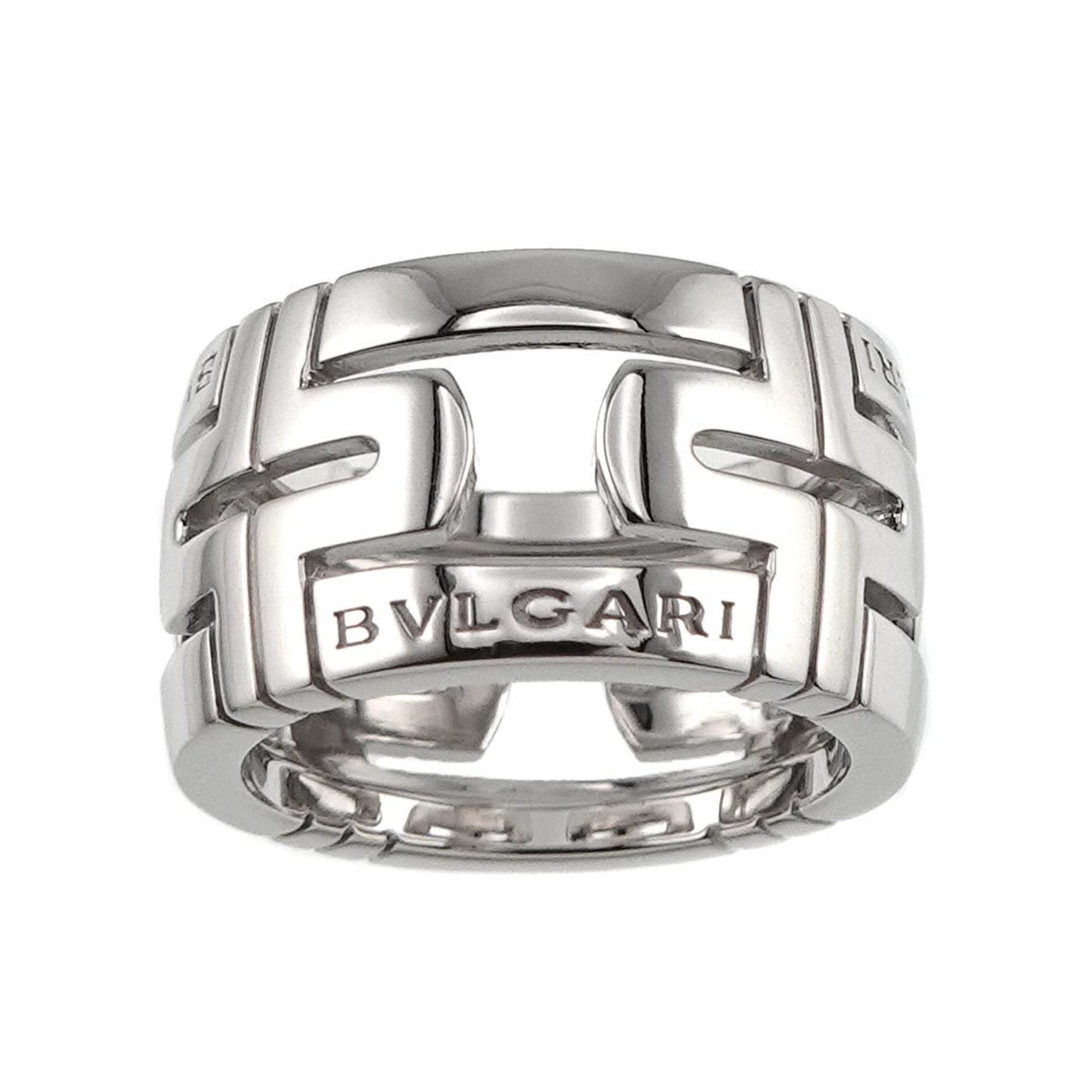 BVLGARI Parentesi Work Large #50 Ring K18 WG White Gold 750