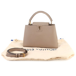 LOUIS VUITTON Capucines MM 2way Hand Shoulder Bag Taurillon Leather Galle M42253 RFID