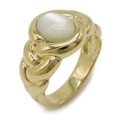 Van Cleef & Arpels VCA Shell Ring, K18 750YG Yellow Gold, Actual size: approx. 19