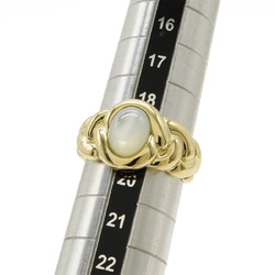 Van Cleef & Arpels VCA Shell Ring, K18 750YG Yellow Gold, Actual size: approx. 19