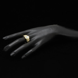 Van Cleef & Arpels VCA Shell Ring, K18 750YG Yellow Gold, Actual size: approx. 19