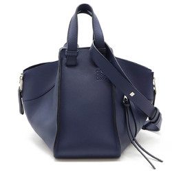 LOEWE Hammock Bag Small Handbag Shoulder 6WAY Leather Navy