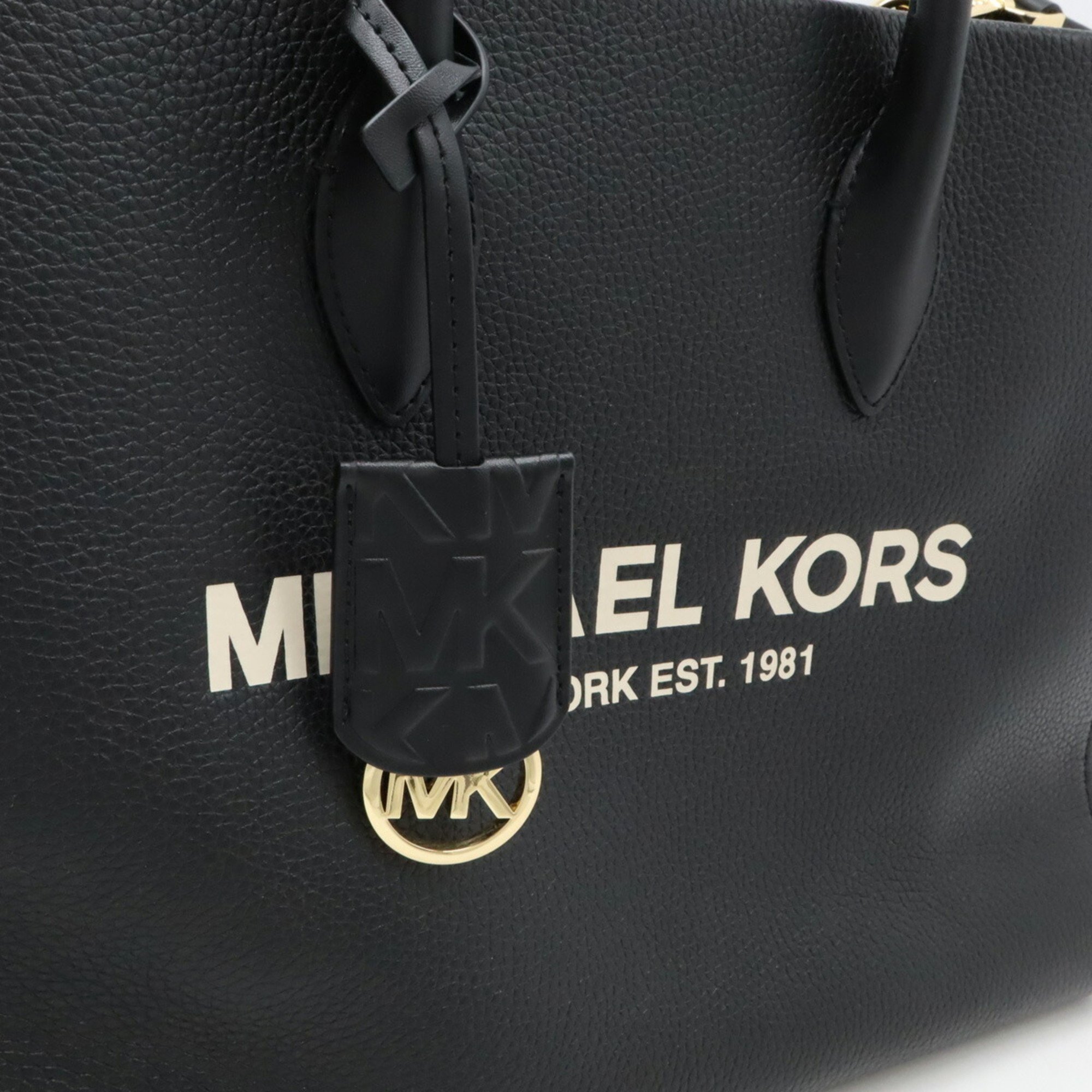 MICHAEL KORS Michael Kors MIRELLA EW Medium Tote Bag Shoulder Leather Black 35S2G7ZT7L