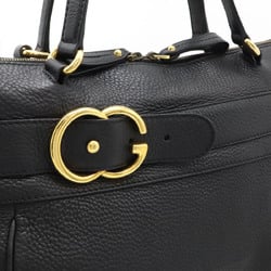 GUCCI GG Ride Tote Bag Shoulder Leather Black 269963