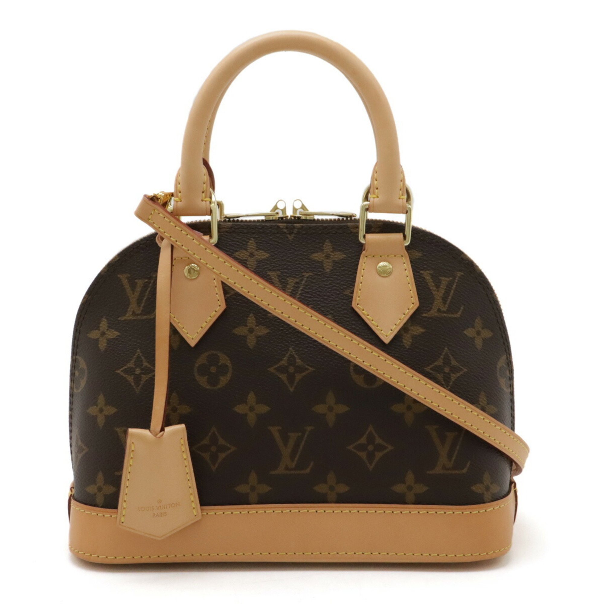 LOUIS VUITTON Louis Vuitton Monogram Alma BB Handbag Bag Shoulder M53152