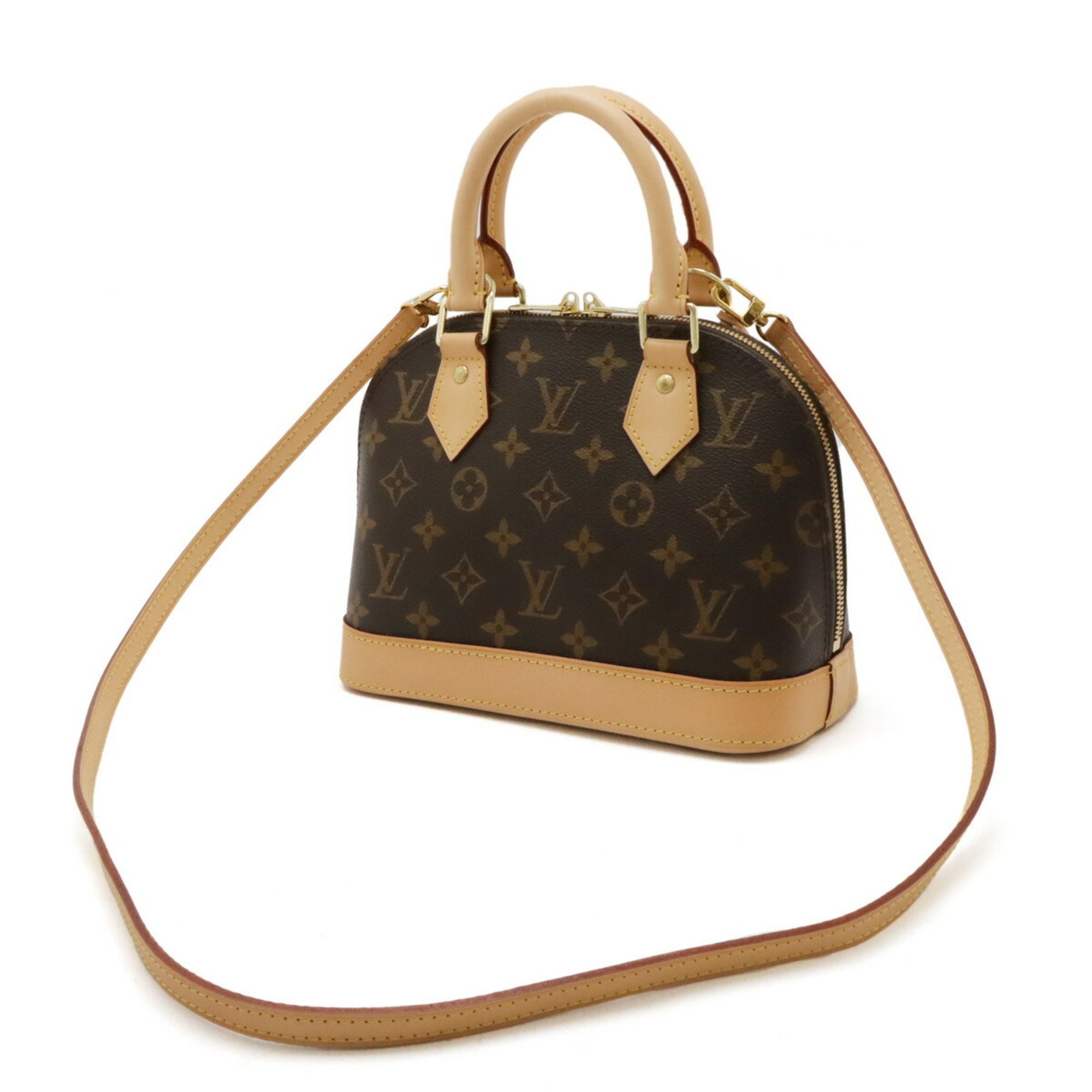 LOUIS VUITTON Louis Vuitton Monogram Alma BB Handbag Bag Shoulder M53152