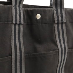 HERMES Hermes Foult Tote GM bag Shoulder tote Handbag Canvas Black Grey