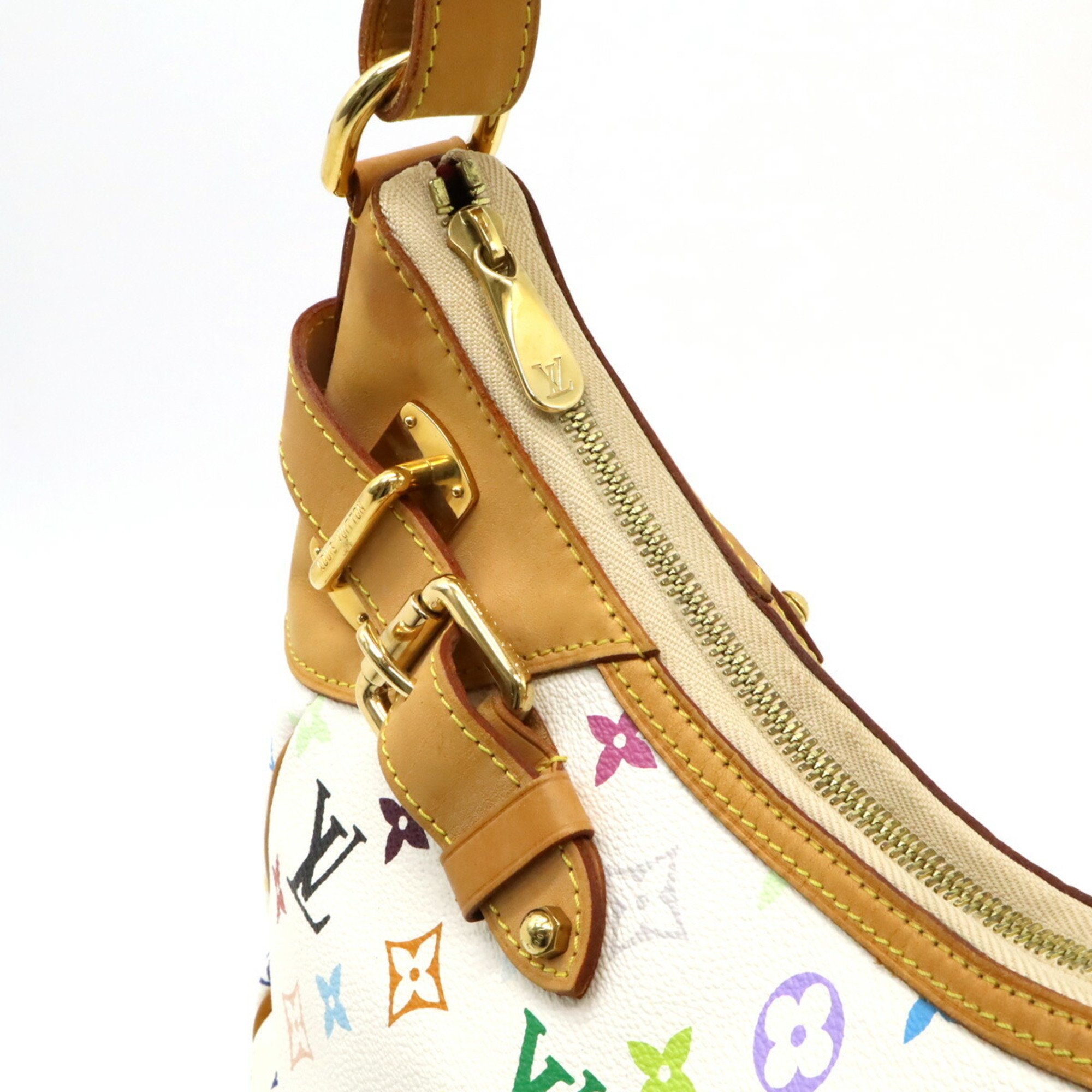 LOUIS VUITTON Louis Vuitton Monogram Multicolor Greta Shoulder Bag Bron White M40195