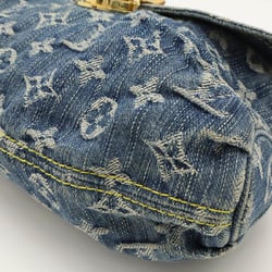 LOUIS VUITTON Louis Vuitton Monogram Denim Pretty Handbag Bag Blue M95050