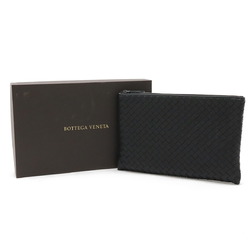 BOTTEGA VENETA Bottega Veneta Intrecciato Clutch Bag Second Pouch Leather Black