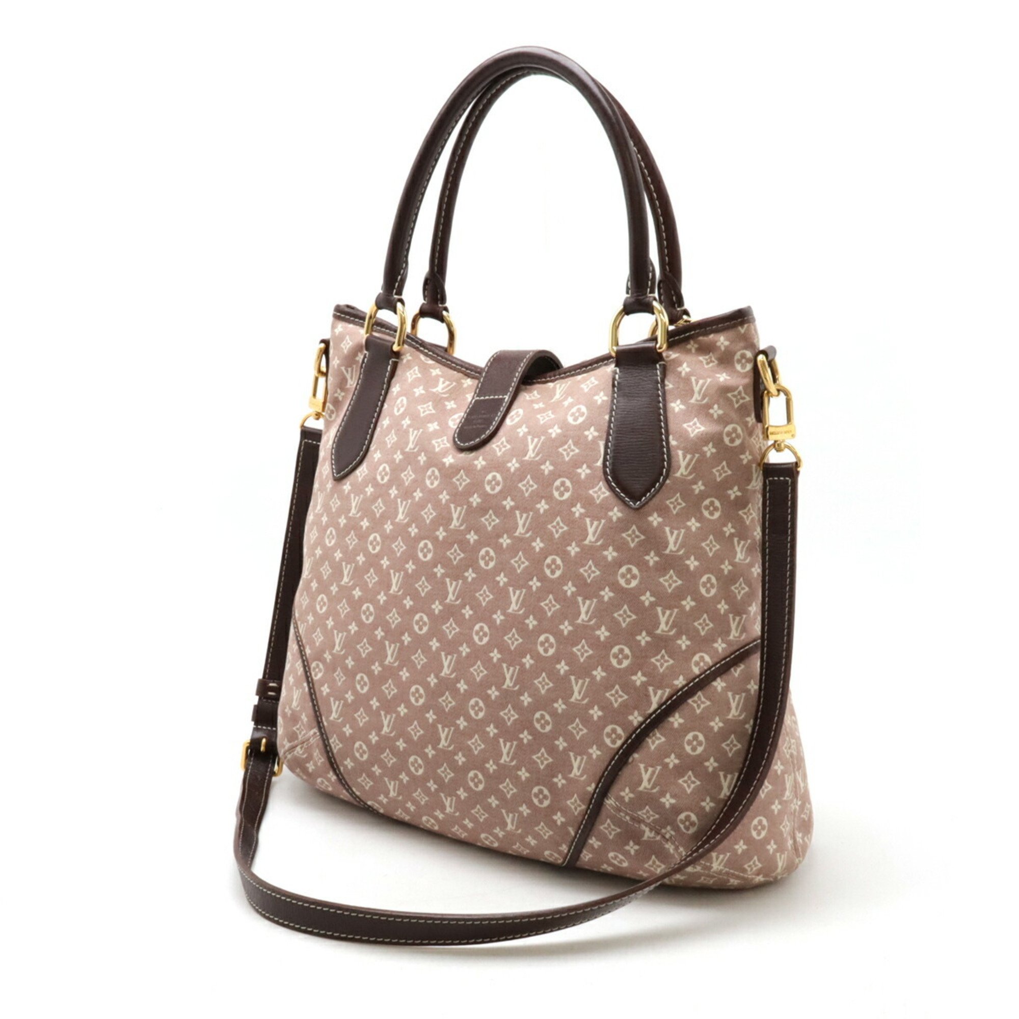 LOUIS VUITTON Louis Vuitton Monogram Idylle Elegy Tote Bag Shoulder Sepia M56698