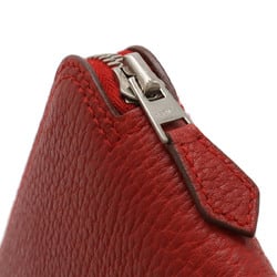 HERMES Silky Pop Eco Bag Tote Folding BRIDES de GALA Buffle Skipper Rouge vif K Stamp