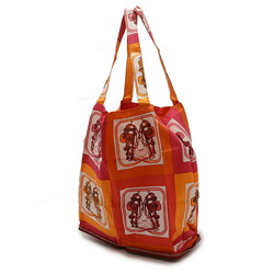 HERMES Silky Pop Eco Bag Tote Folding BRIDES de GALA Buffle Skipper Rouge vif K Stamp