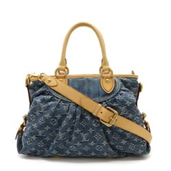 LOUIS VUITTON Louis Vuitton Monogram Denim Neo Cavi MM Tote Bag Handbag Shoulder Blue M95349