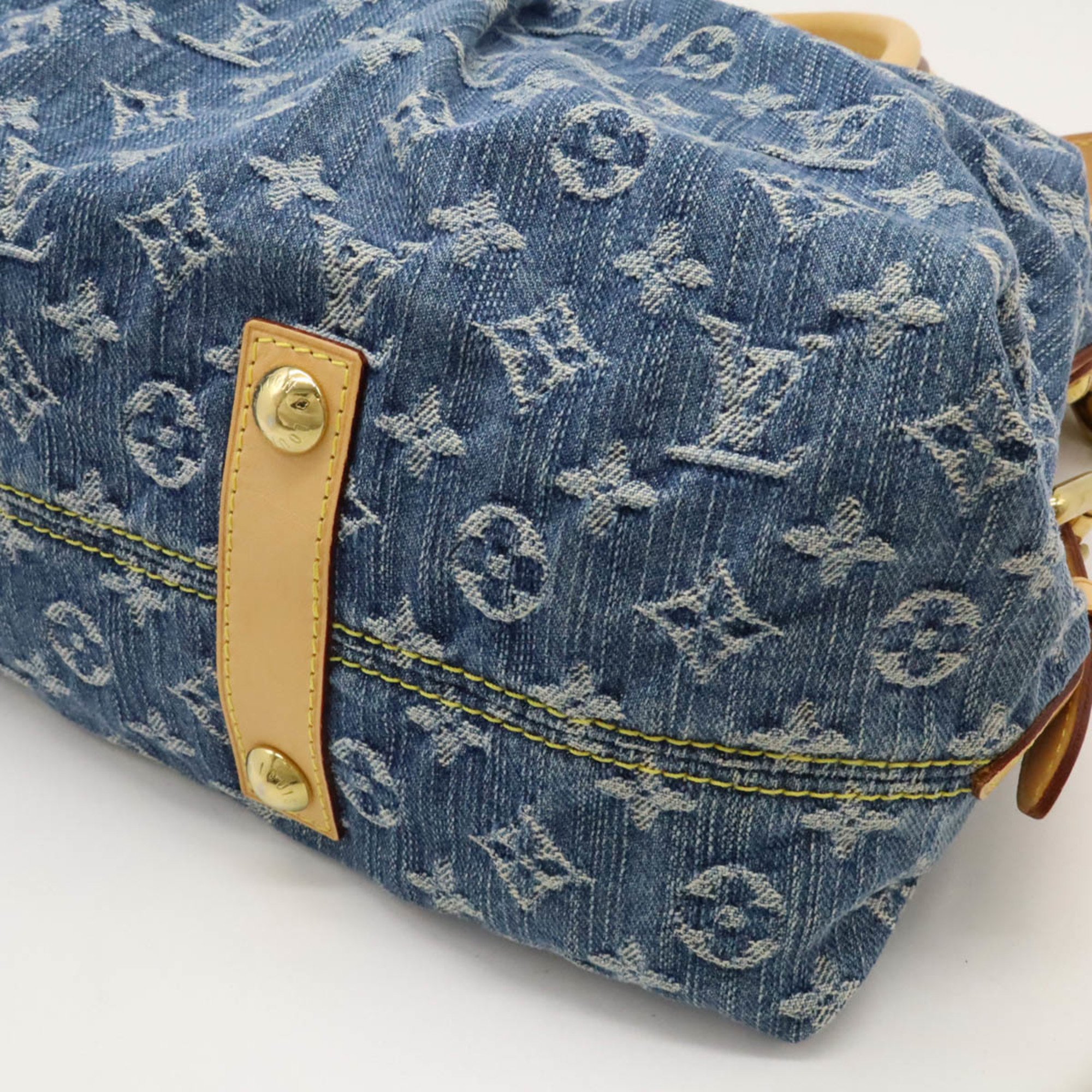 LOUIS VUITTON Louis Vuitton Monogram Denim Neo Cavi MM Tote Bag Handbag Shoulder Blue M95349