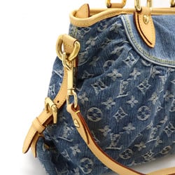 LOUIS VUITTON Louis Vuitton Monogram Denim Neo Cavi MM Tote Bag Handbag Shoulder Blue M95349