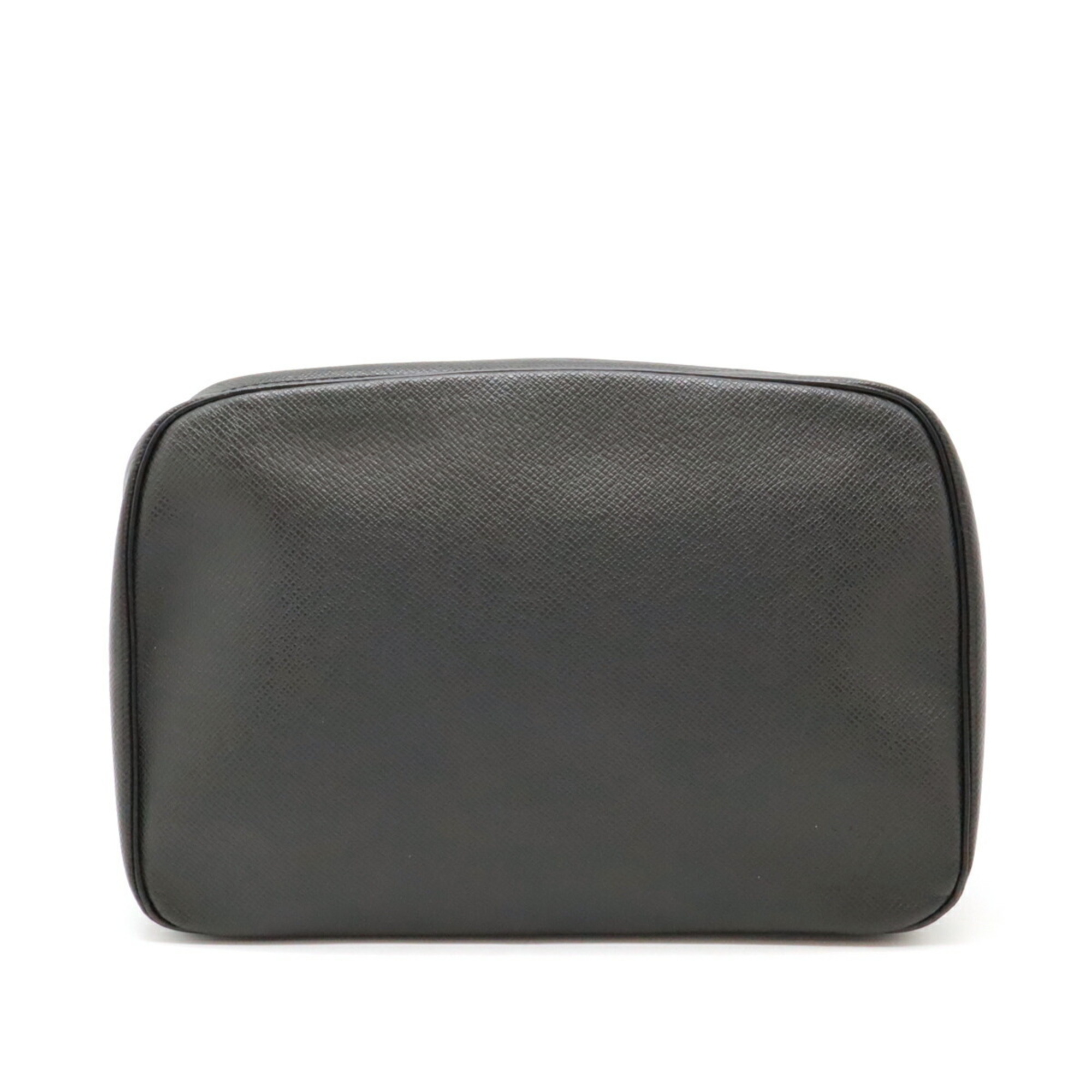 LOUIS VUITTON Louis Vuitton Taiga True Toilet GM Second Bag Pouch Travel Case Ardoise Black M30212