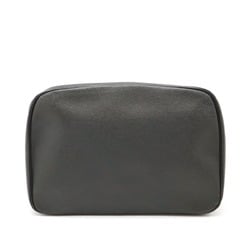 LOUIS VUITTON Louis Vuitton Taiga True Toilet GM Second Bag Pouch Travel Case Ardoise Black M30212