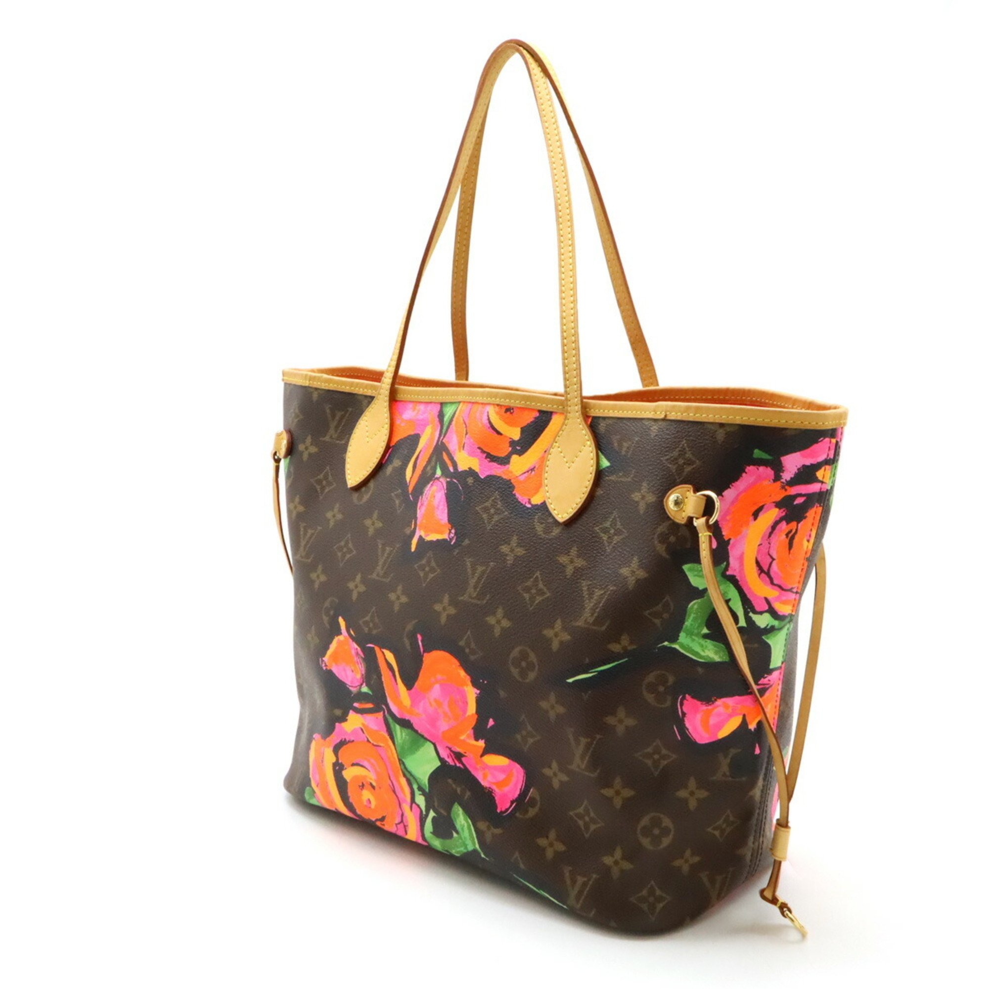 LOUIS VUITTON Louis Vuitton Monogram Rose Neverfull MM Tote Bag Shoulder Stephen Sprouse Collaboration M48613