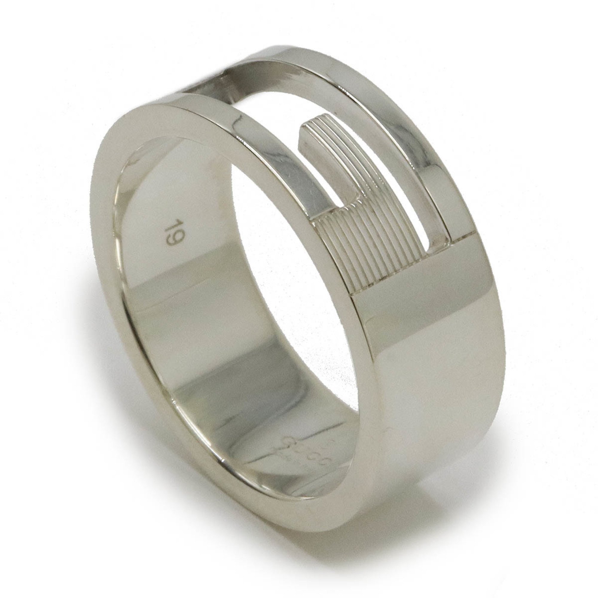 GUCCI Gucci Branded G Ring Finger Ag925 SV925 Silver #19 Japanese Size Actual Approx. 18.5 032661 09840 8106