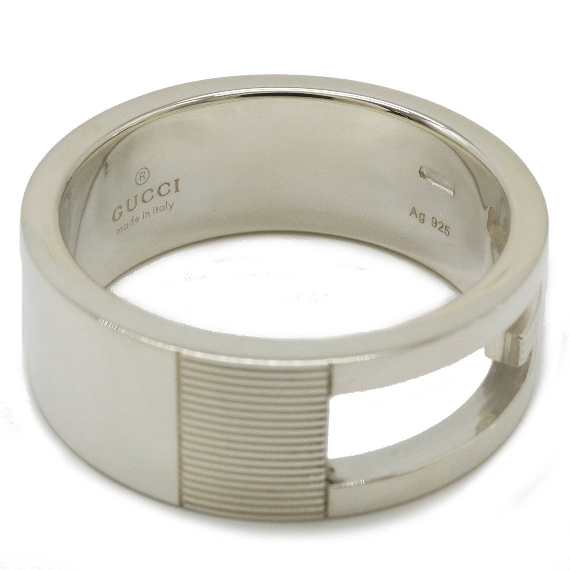 GUCCI Gucci Branded G Ring Finger Ag925 SV925 Silver #19 Japanese Size Actual Approx. 18.5 032661 09840 8106