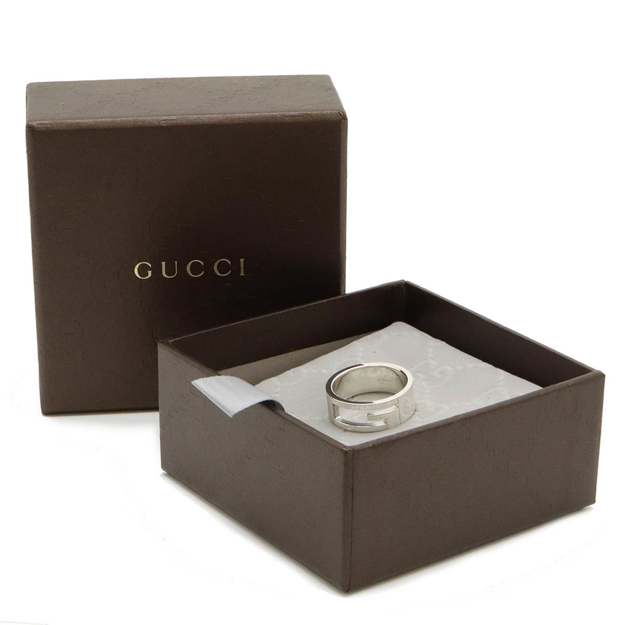 GUCCI Gucci Branded G Ring Finger Ag925 SV925 Silver #19 Japanese Size Actual Approx. 18.5 032661 09840 8106