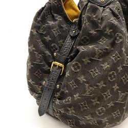 LOUIS VUITTON Louis Vuitton Monogram Denim XL Shoulder Bag Handbag Noir Black M95510