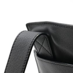 LOEWE Anagram T Shoulder Bag Leather Black 316.30.P37