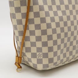 LOUIS VUITTON Damier Azur Neverfull MM Tote Bag Shoulder N51107