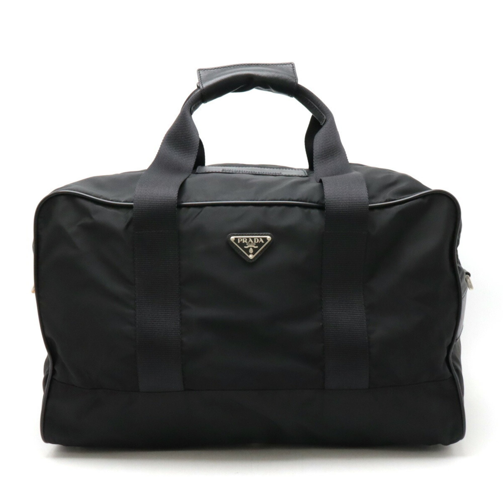 PRADA Prada Boston bag travel nylon leather NERO black V70S