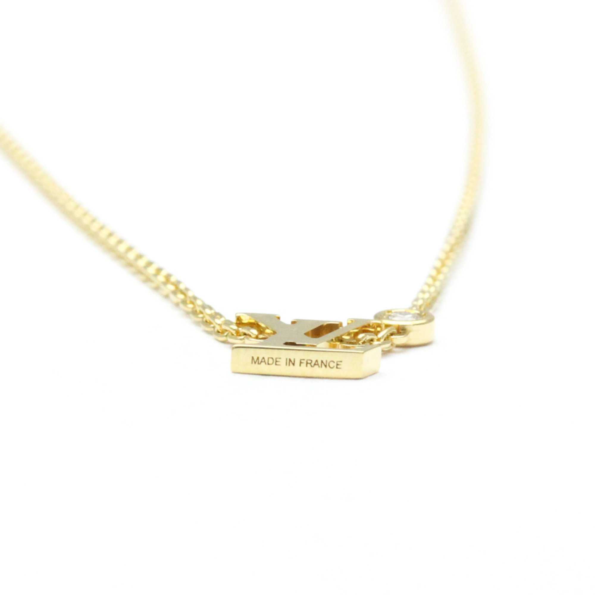 Louis Vuitton Idylle Blossom LV Pendant Yellow Gold And Diamond Q93626 Yellow Gold (18K) Diamond Women's Fashion Pendant Necklace Carat/0.03 (Gold)