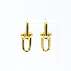 Tiffany Hardware Link Earrings Large Size No Stone Yellow Gold (18K) Drop Earrings Gold