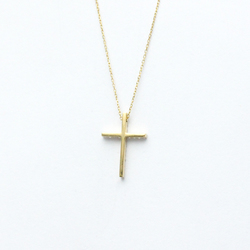 Ponte Vecchio Cross Diamond Necklace Yellow Gold (18K) Diamond Men,Women Fashion Pendant Necklace (Gold)