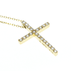 Ponte Vecchio Cross Diamond Necklace Yellow Gold (18K) Diamond Men,Women Fashion Pendant Necklace (Gold)