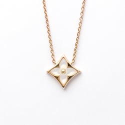 Louis Vuitton Color Blossom Star Pendant, Pink Gold And White Mother-of-pearl Q93521 Pink Gold (18K) Shell Men,Women Fashion Pendant Necklace (Pink Gold)