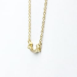 Tiffany T Smile Micro Diamond Necklace Yellow Gold (18K) Diamond Men,Women Fashion Pendant Necklace (Gold)