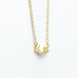 Tiffany T Smile Micro Diamond Necklace Yellow Gold (18K) Diamond Men,Women Fashion Pendant Necklace (Gold)