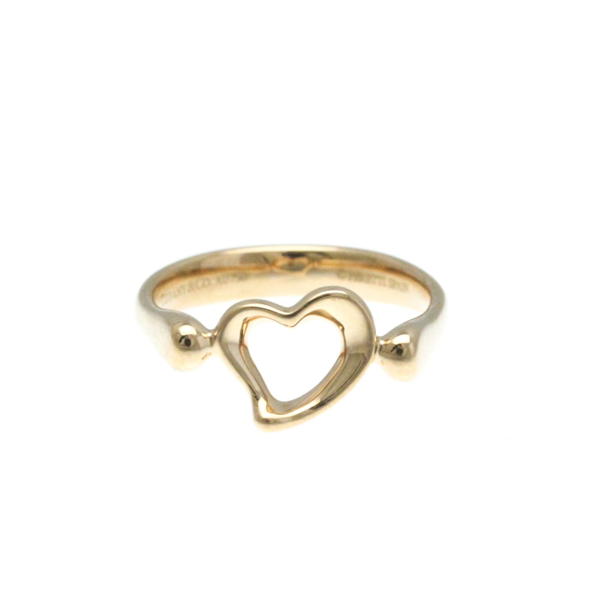 Tiffany Open Heart Pink Gold (18K) Fashion No Stone Band Ring Pink Gold