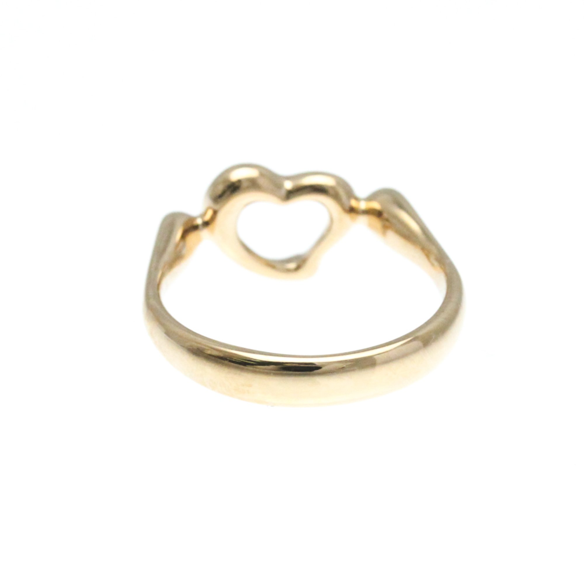 Tiffany Open Heart Pink Gold (18K) Fashion No Stone Band Ring Pink Gold