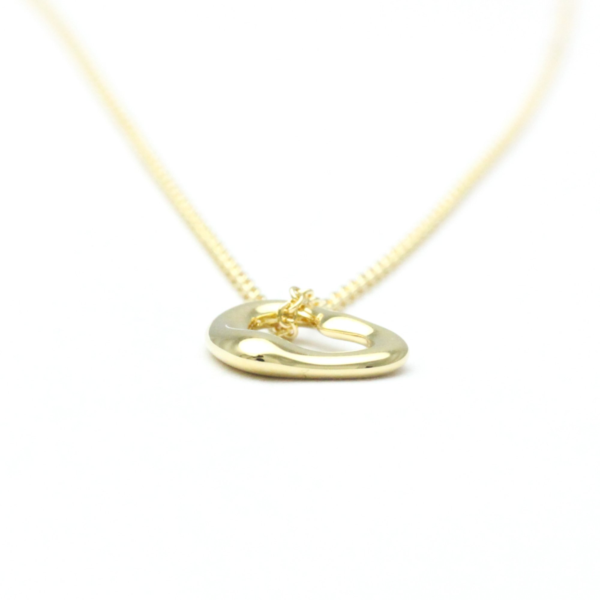 Tiffany Open Heart Yellow Gold (18K) No Stone Men,Women Fashion Pendant Necklace (Gold)